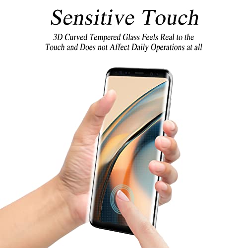 Maytobe Designed For Samsung Galaxy S8 Plus Screen Protector Tempered Glass, 3D Full Curved Dot Matrix, Hd Clear, Case Friendly, Easy To Install #TOP2