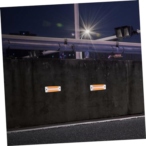 Cabilock 2pcs Reflectores Rectangulares de Señalización Vial miniatura 5