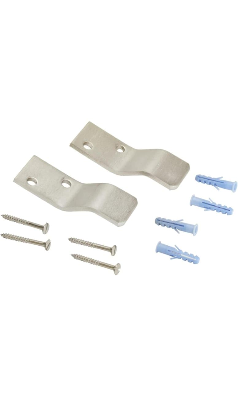Stainless Steel Urinal Mounting Bracket with Screws and Anchors, 70x35x4mm, Wall Installation Hardware Kit-picture-10