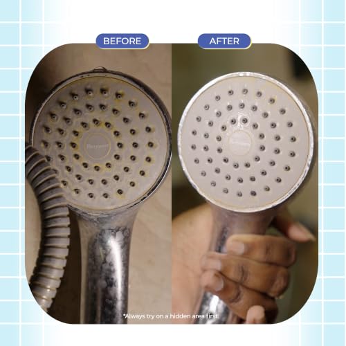 Image of Cleevo Tap & Tile Cleaner | Limescale & Hard Water Stain Remover | Removes White Cast, Soap Scum & Rust Stains | Non-Toxic | Suitable for Bathroom, Taps, Showers, Tiles & Brass surfaces
