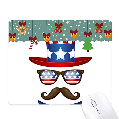 Tapis de souris de jeu caoutchouc America Uncle Sam tapis de bureau Noël