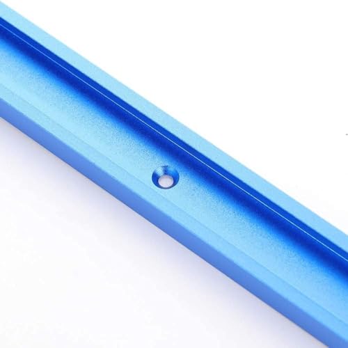Sarini 2PCS T Track Miter Jig Fixture Aluminum T-Tracks Slot Woodworking Chute T-Slot Miter Jig Tools for Woodworking Router Table Saw 30 * 400mm(Blue)