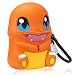 Produktbild Leosimp für AirPods 2/1 hülle case, 3D Niedliche Cute Cartoon Mode Cooles Weichem Silikon Schützende Kopfhörer Air pods Schutzhülle Haut Stoßfeste, Karabiner Ultraleicht für AirPod hülle (Fire Dragon)