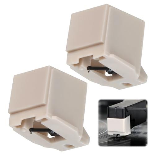 2 Pack ATN3600L Replacement Needle for Victrola Record Player - Diamond Victrola Needle Replacement for Audio-Technica AT-LP60 AT-LP60X Crosley Sony ION Turntable (White)