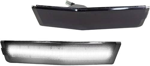 Miniatura 7 de Tonsya Para 2007 2008 2019 2010 Lincoln MKX guardabarros lateral marcador parachoques luces ámbar completo y rojo Led lámparas 4 unids