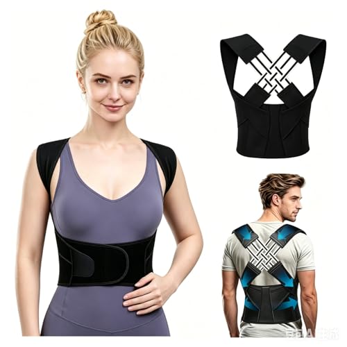 Ceinture Bruvella XL pour douleurs dorsales et correcteur de posture homme femme noir