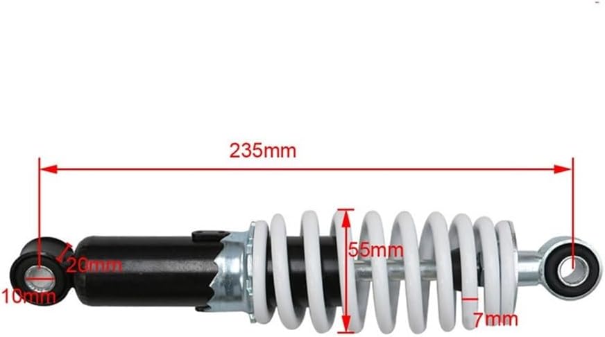 Motorcycle Shock Absorber Motorcycle 235mm 9.25" Rear Shock Absorbers Suspension Spring Shocker For Moto Bike Quad ATV Go Kart Buggy 70 110cc