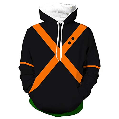 YUANTU Academia Hoodies Cosplay Costume Jacket Hoodies for Adult Unisex (US Alpha Medium Regular Regular brown1)