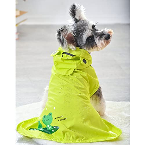 ENDBAG impermeabile cane Impermeabile per cani, impermeabile per cani con cappuccio e strisce riflettenti, leggero e regolabile(Color:S,Size:)