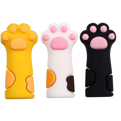 DOITOOL Cat Paw Decorative Cuticle Nipper Cover Durable and Easy to Use Silicone Scissors Protector Set