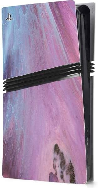 Skinit Decal Gaming Skin Compatible with PS5 Pro Console - Angled Marble Design