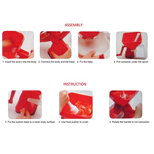 Foto von Manuelle Tomatenpresse, Handkurbel-Lebensmittelsieb, PP- und Edelstahl-Tomatensaucen-Maker Zur Herstellung von Salsa, Marinara, Apfelmus und Entsaften
