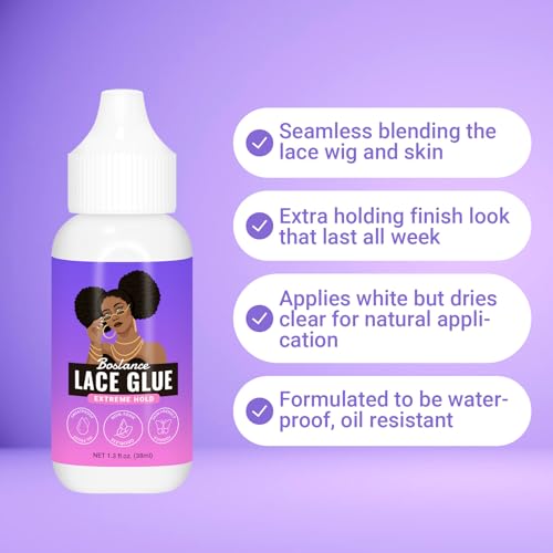 Boslance Lace Glue Wig Glue Invisible for Lace Front Wigs