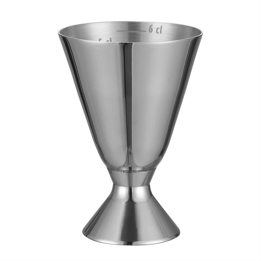 UNbit Stainless Steel Jigger,Cocktail Bar Jigger with Scale,for Efficient Cocktail Dispensing, Glossy Appearance, Easy Cleaning Shaker