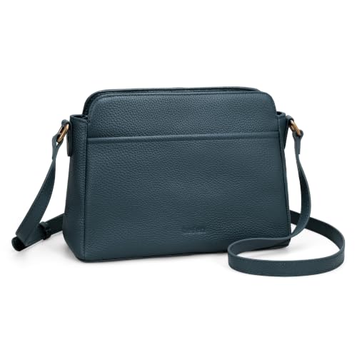 Image of befen Anti-theft Crossbody Bag for Women Genuine Leather, Small Cross Body Shoulder Handbags with RFID Card Slots