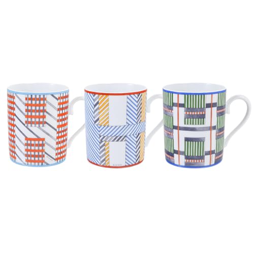 エルメス HERMES マグカップ 3個セット 300ml HIDDEN ヒドゥン H オレンジ ブルー グリーン マルチカラー 67431P P067431P 067431P 洋食器 高級 [並行輸入品]