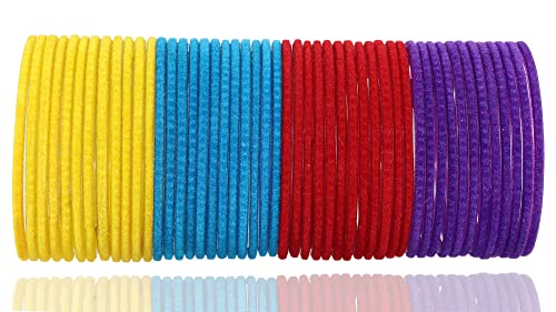 Image of NMII Glass with Plain and Glossy Finished Bangle Set For Women and Girls