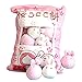 Produktbild jianpanxia Kawaii Snack Tasche Kissen Gefüllte Plüsch-niedliche Pudding-dekorative Plüschtier-Puppen Abnehmbare flaumige Tierpuppen Weiche Plüschtier-Neuheits-Geschenke