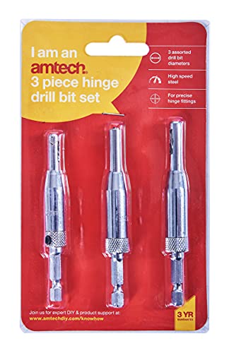 Am-Tech 3 Stück Hinge Drill, F2825 – Ansicht 2