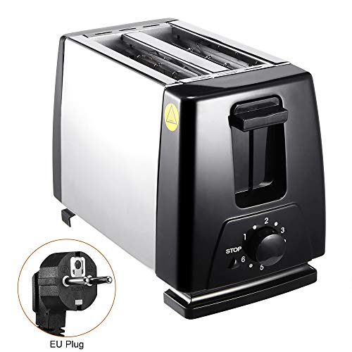 Gghkdd 2-scheiben-toaster, 750 W, 6 Sechs Temperaturmodi, Toastheizer Mit Automatischer Pop-up-einstellung, Breitem… – Bild 3