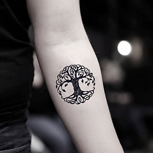 Tree of Life Temporary Fake Tattoo Sticker (Set of 2) - www.ohmytat.com