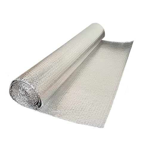 Pellicola Riflettente per Radiatore, Isolante Termoriflettente Termosifone, Pannelli Isolanti Termoriflettenti con Bolle per Termosifoni, Rotolo Isolante Termico Riflettente, per Pareti, Pavimenti ( S