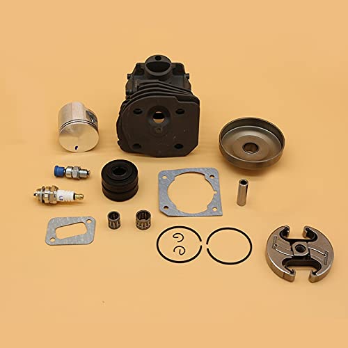 LILYY Kit de bujía de Tambor de Embrague de pistón de Cilindro de 45mm for Husqvarna 350 340 345 Jonsered 2141 2150 CS2141 CS2150 Piezas de Motosierra de jardín