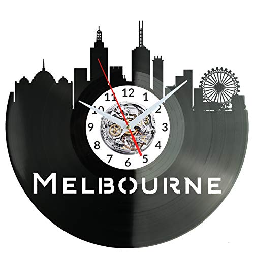 Melbourne Horloge Murale en Vinyle Décorative Moderne Modèle W1010 - 5