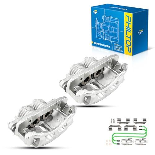 Image of PHILTOP Front Brake Calipers for 1999-2002 Ford Mustang, 2Pcs Set | Front Calipers for 1999-2002 Ford Mustang 3.8L V6 4.6L V8. Replaces OE: 18B4723, 18B4722, XR3Z2B292AA, XR3Z2001AA