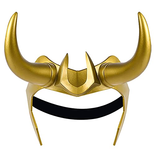 Formemory Loki Helmet With Horns Cosplay, Thor Ragnarok Loki Crown Mask Halloween Cosplay Costume (Helmet-2) #TOP6