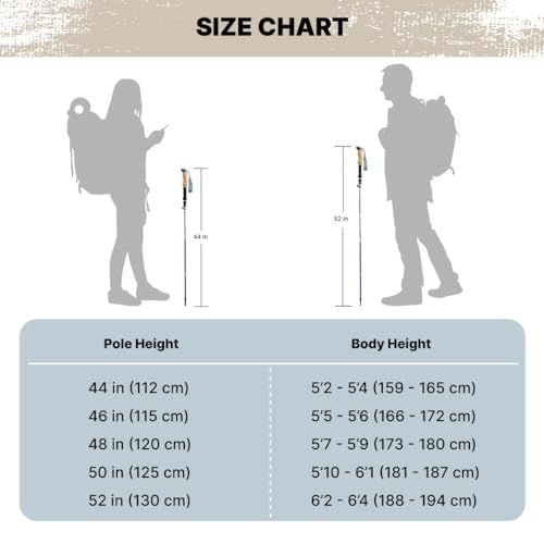 Yocaher SLHP202 Sola Trekking Poles Lightweight Collapsible Hiking Poles thumb #2