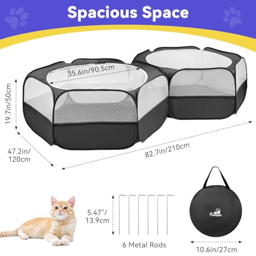 Image of Pawaboo Small Animals Playpen, Large Chick Brooder with Zipper Splicing