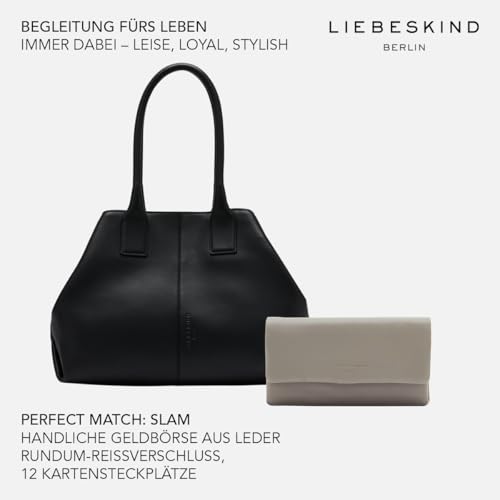 LIEBESKIND Berlin Shopper „Chelsea Shopper M“ – Shopper aus Leder – großzügige Fächer – Ansicht 5