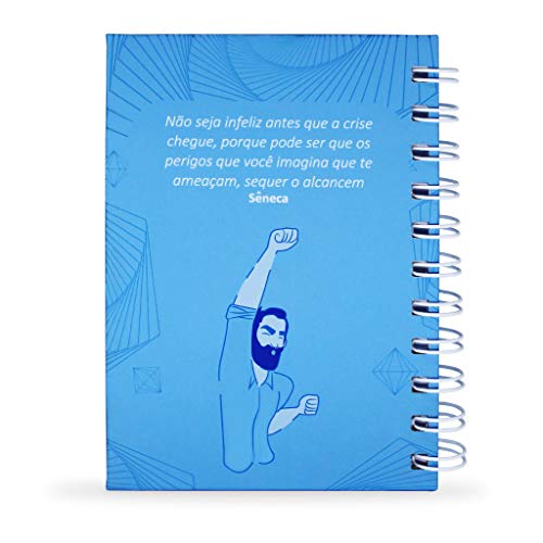 Caderno da Ansiedade Capa Dura, Toque Aveludado, Tam. A6, 60 folhas, Masculino