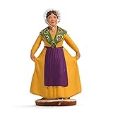 santons tissus provence gordes Matière : argile Arterra - Santons de Provence - Danseuse Provençale révérence - Collection 7 cm