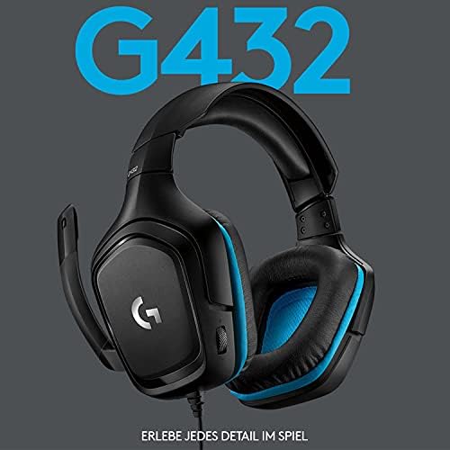 Bild 1 - Logitech G432 kabelgebundenes Gaming-Headset, 7.1 Surround Sound, DTS Headphone:X 2.0, Bügelmikrofon mit Flip-Stummschaltung, Ohrpolster mit Kunstleder, PC/Mac/Xbox One/PS4/Nintendo Switch - Schwarz