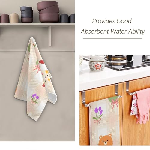 Toallas de mano de algodón premium de 36 x 72 cm suaves y decorativas 8
