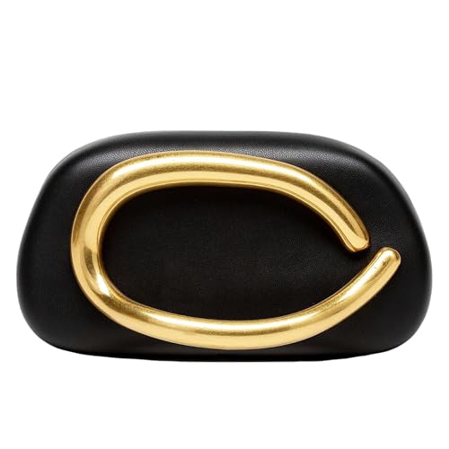 MR Clutch Purses for Women Black Evening Clutch PU Leather Womens Evening Handbags Wedding Purse Cocktail Party Prom Purse