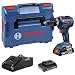 Produktbild Bosch Professional 18V System Akku Schlagbohrschrauber GSB 18V-55 (max. Drehmoment 55 Nm, inkl. 2x 2.0Ah Akku, Ladegerät GAL 18V-20, L-Case)