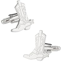 Cuff-Daddy Western Cowboy Boots and Spurs Cufflinks with Presentation Box