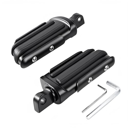Mini repose-pieds haut de gamme noir mat pour Harley - 3