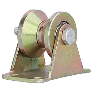 Wire Rope Pulley, V - Type Groove Wheel Heavy Duty Wire Roller Pulley Wheel Wire Rope Rail for Moving Door for Dog Doors