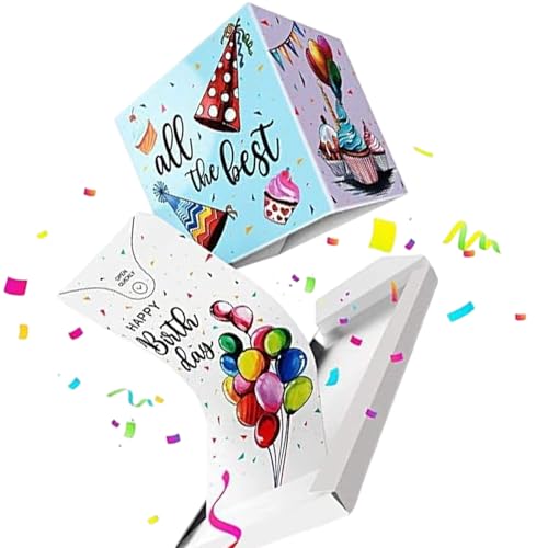 User Friendly PET Surprise Popup Case Creating Explosions Pleasure for Unboxing Moment Suitable for Birthdays Holidays Proposals