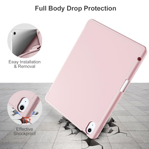 Image of Akkerds for iPad Air 11 Inch Case M4 /M3 /M2, Air 5th /4th Gen 10.9, Pink