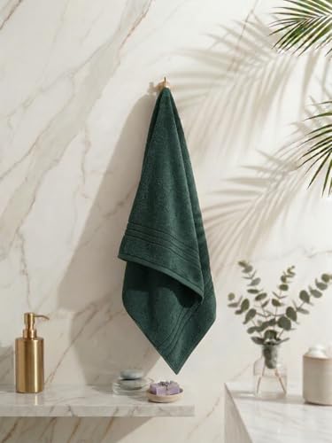 Image of Monte Carlo Essential 100% Cotton Bath Towel | 380 GSM Lightweight & Quick Dry | Soft Absorbent Compact Towel 60x120 cm | Bathroom Towel for Gym, Travel & Daily Use (Jazz) | Lilac Sachet