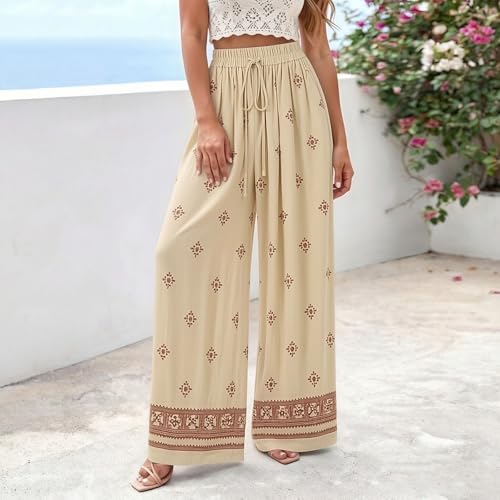Pantalon bohème imprimé floral pour exprimer votre liberté et votre douceur de vivre - 2