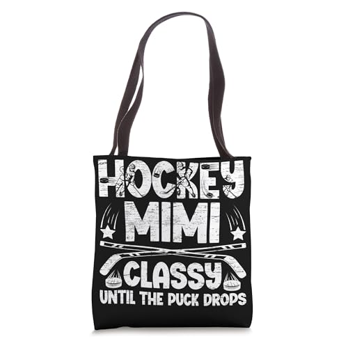 Ice Hockey Mimi Grandma Funny Mimi Of A Hockey Player Tote Bag