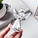 LONGWIN Crystal Angel Figurine Christmas Decorative Clear Glass Home Decor Ornaments Collecible Gift Idea