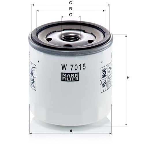 MANN-FILTER W 7015 Ölfilter - für Pkw + Transporter
