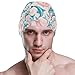 susiyo Summer Dolphin Animals Mens Swim Caps Polyester Swimming Hat for Adult and Youth